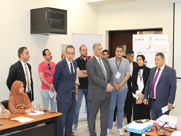 زيارة خارجية من نواب جامعة الفيوم للمركز الجامعي للتطوير المهني